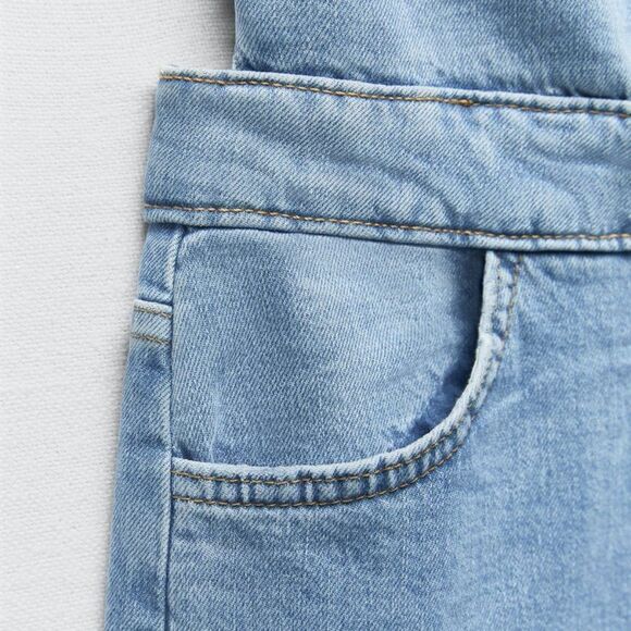 ZARA DENIM HALTER NECK JUMPSUIT - Picture 5 of 7